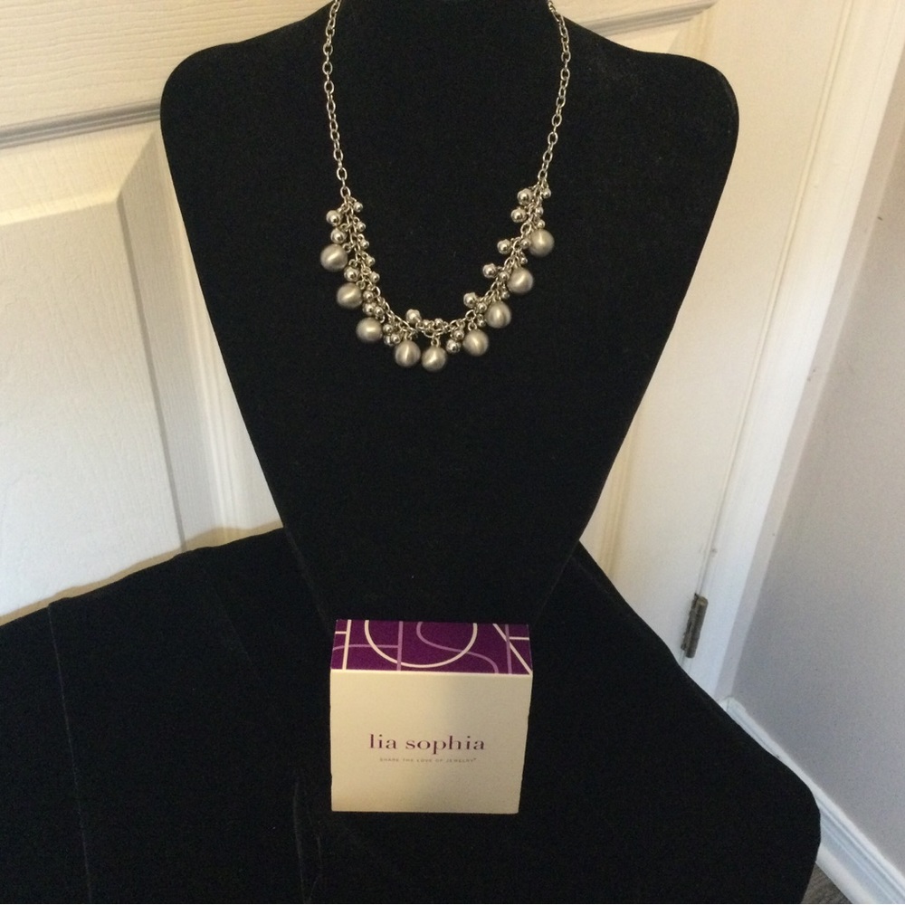 Lia Sophia 19 inch Silver Necklace